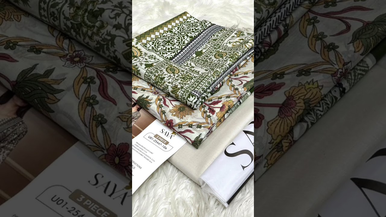 SAYA summer lawn collection 2025, price 3500/-, delivery all Pakistan #lawncollection #mafenterpri