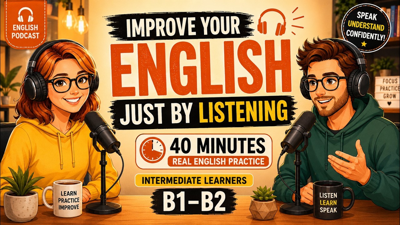Improve Your English Just by Listening | 40 Minutes of Real English Listening Practice(B1&ndash;B2)