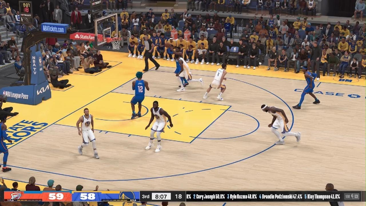 Steph Curry vs SGA 2nd half Thunder vs Warriors
