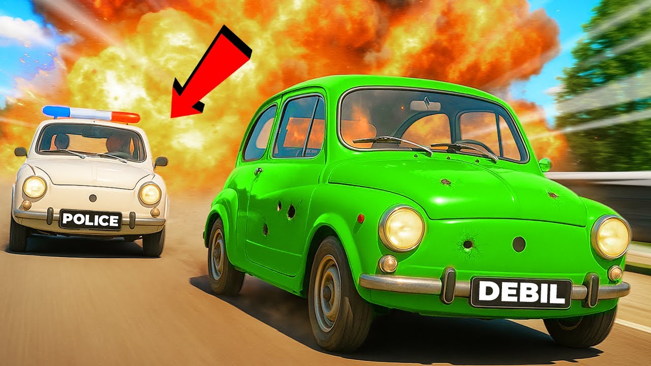 POLICJANCI vs DEBILE w BeamNG