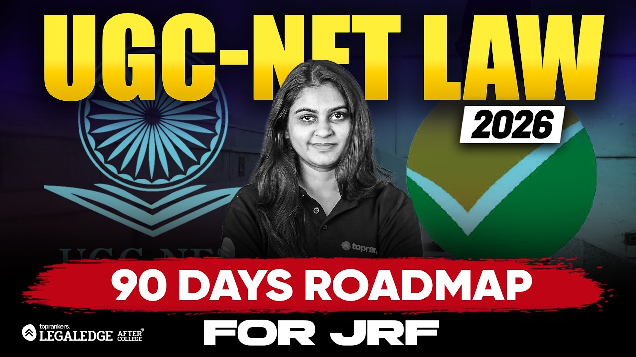 UGC NET Law 2026 | 90 Days Roadmap to Crack JRF 🔥 | Complete Strategy & Study Plan #ugcnet2026 #jrf