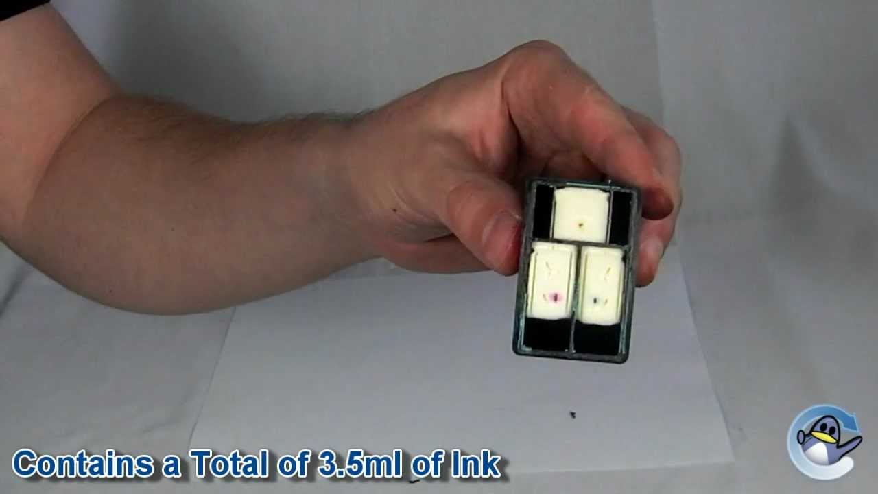 Inside HP 351 Colour Ink Cartridge