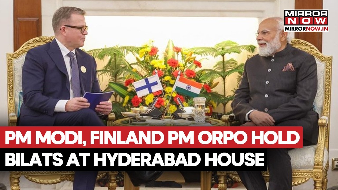 PM Modi Holds Key Bilateral Talks Eith Finland PM Petteri Orpo At Hyderabad House | Watch