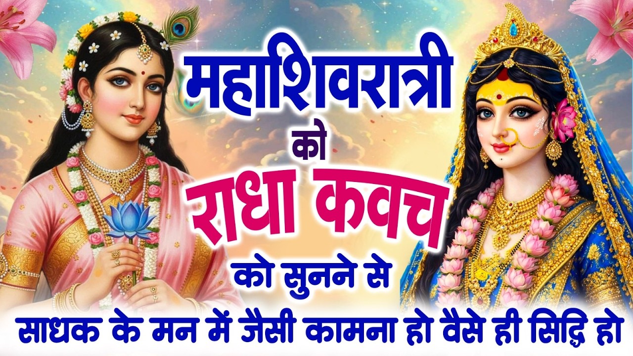 महाशिवरात्रि को राधा कवच को सुनने से सकल कामनापूर्ति और रक्षा करने वाला व धन के भंडार खुलेंगे~Kavach