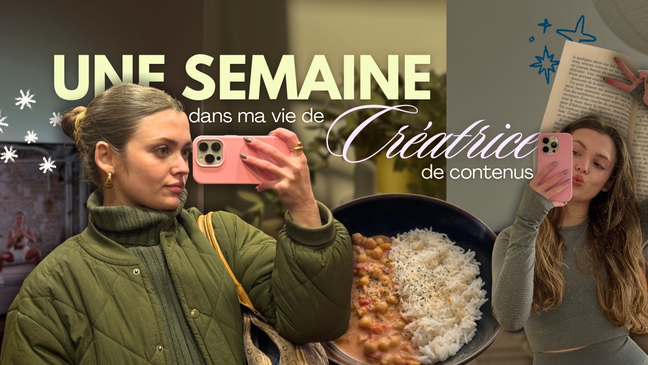 DANS MA VIE DE CREATRICE DE CONTENUS : weekly vlog, mon orga en freelance, business talk...