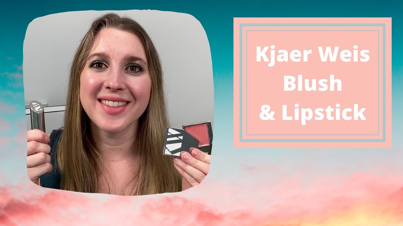 KJAER WEIS Organic Makeup: Cream Blush and Nude, Naturally Lipstick | Full Review | Demo | Thoughts