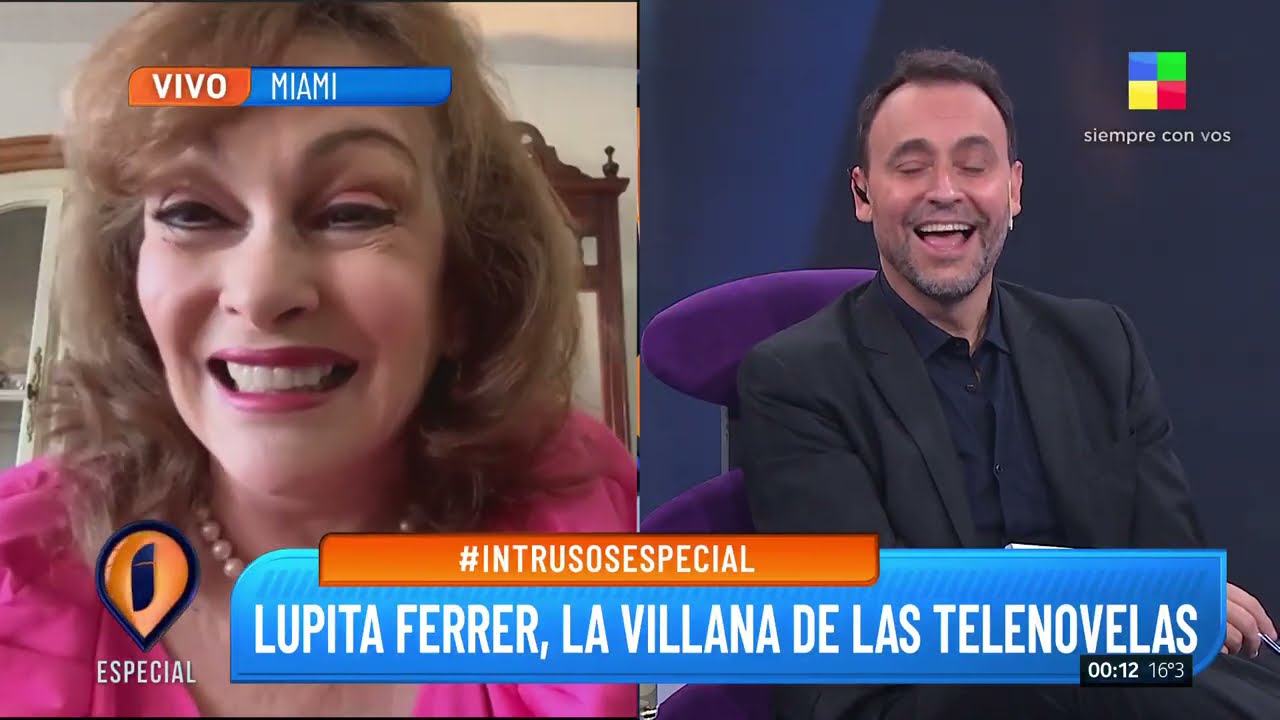 Lupita Ferrer, la mala de las telenovelas en Intrusos Especial: 