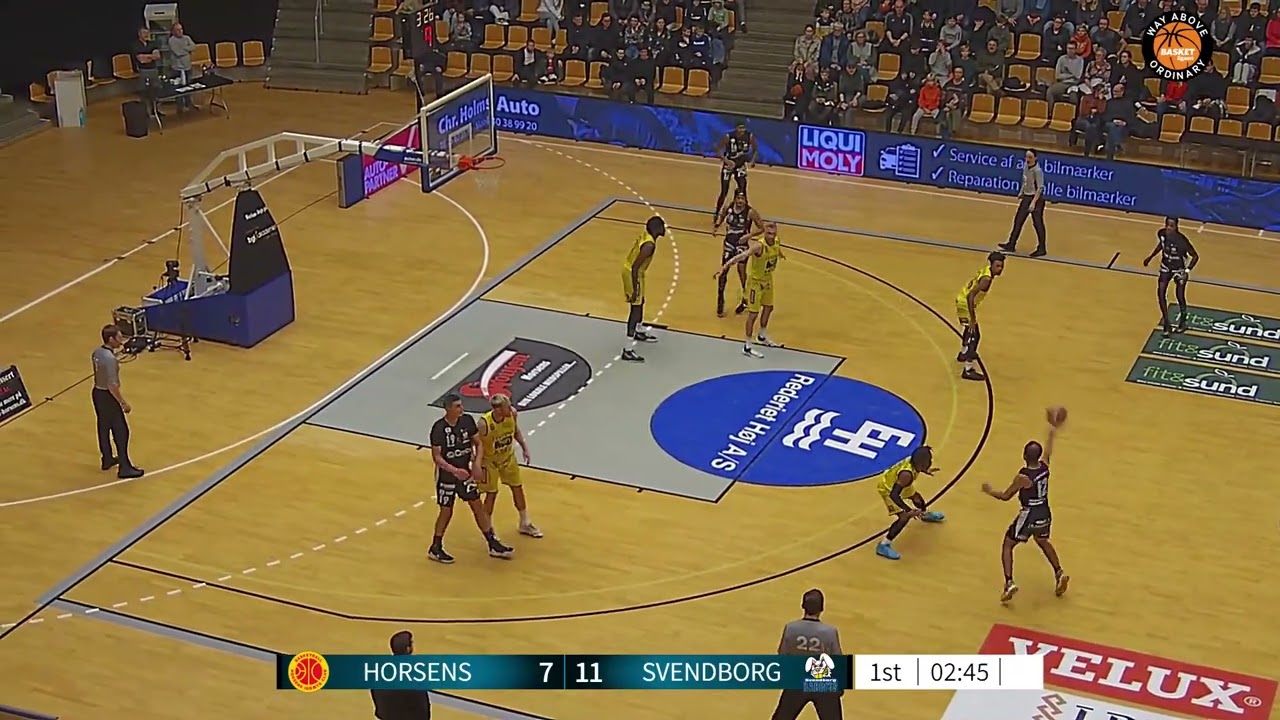 Chris Lykes Denmark-Basketligaen 2022-2023 Full Game: Horsens IC vs. Svendborg