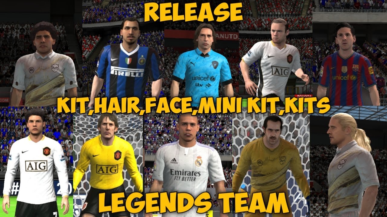 RELEASE | Facepack, Kit LEGENDS TEAM | Download FIFA 16 MOBILE Terbaru Grafik HD Offline