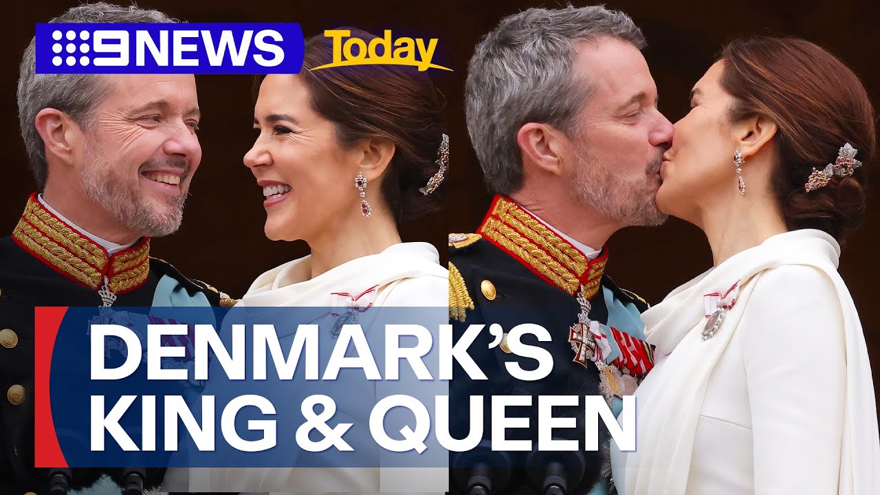King Frederik and Queen Mary of Denmark make history | 9 News Australia