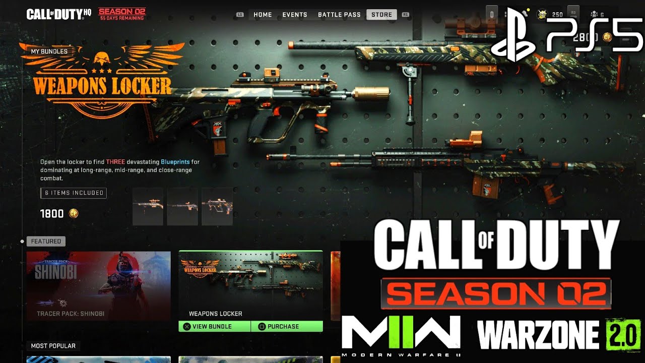 Weapons Locker MW2 Season 2 Bundles | MW2 Weapon Locker Bundle | Weapons Locker Bundle MW2 Season 2
