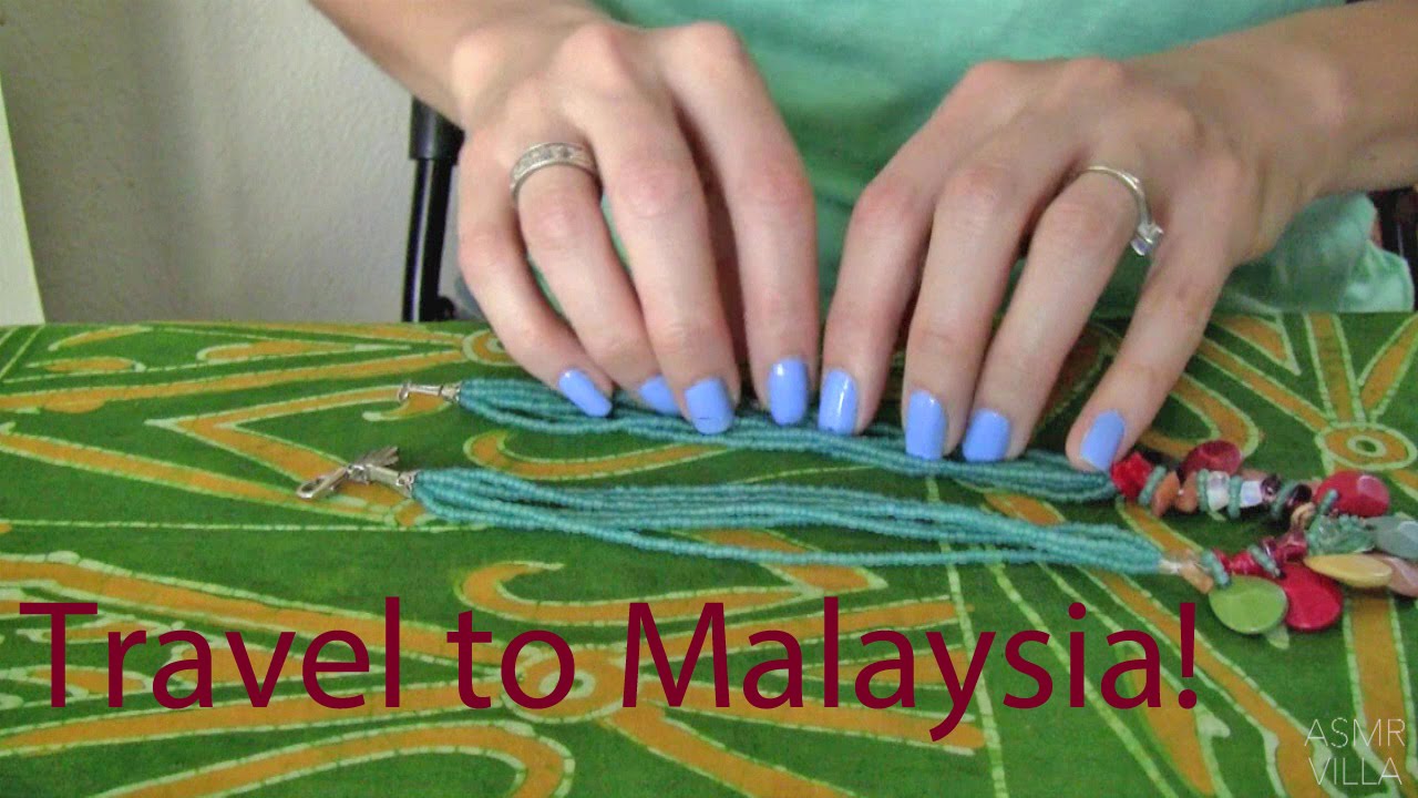 ASMR * Tapping & Scratching * Theme: Travel to Malaysia * Fast Tapping * No Talking * ASMRVilla