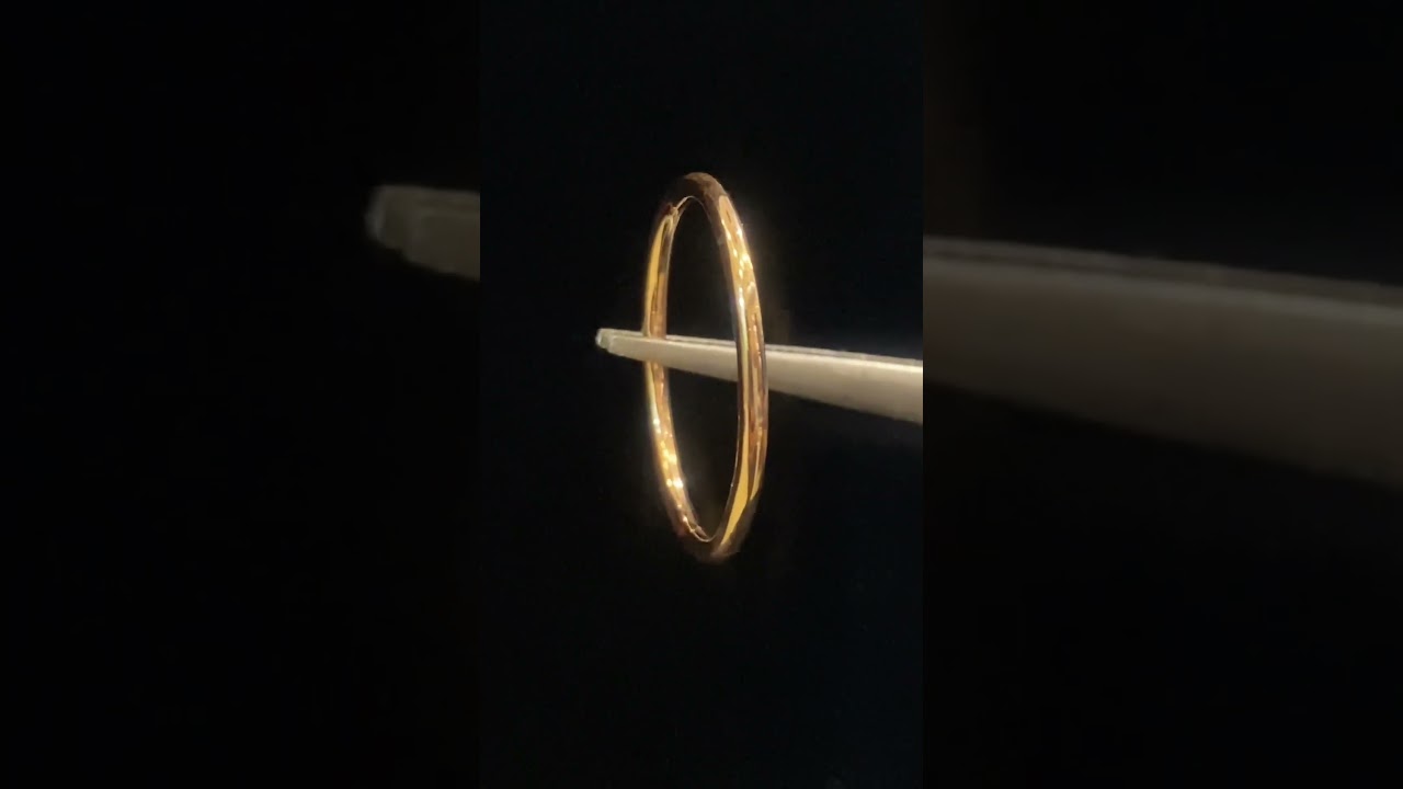 Gorgeous Unisex Wedding Band Stack Ring In Stamped 14Karat Rose Gold