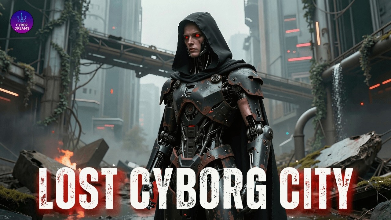 3 Hours of Dark Cyberpunk Ambient | Lost Cyborg Wandering Forgotten City