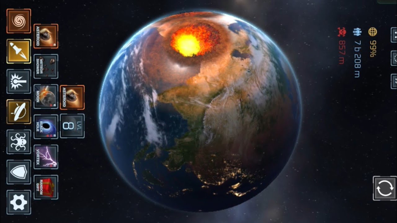 Earth destroy 🥵 game solar smash#games #gaming #trending #viral #offlinegames6 March 2026