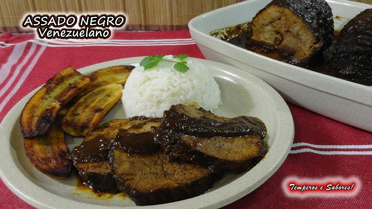 ASSADO NEGRO Prato de Carne incrível delicioso e muito fácil, receita venezuelana