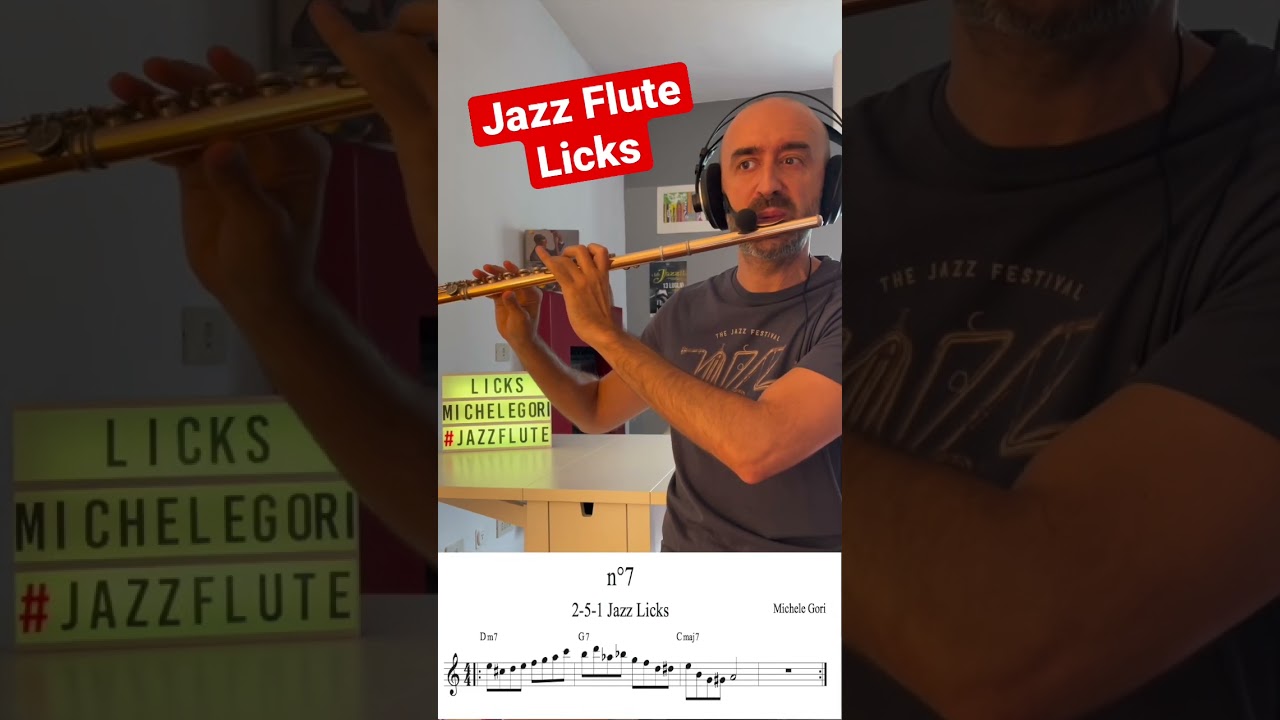 Jazz Flute Licks | 2-5-1 Major | n.7 #jazzflute