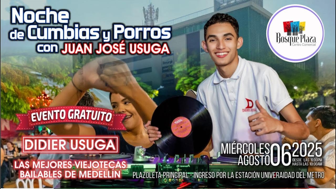 NOCHE DE CUMBIAS Y PORROS EN BOSQUE PLAZA (Agosto 2025)