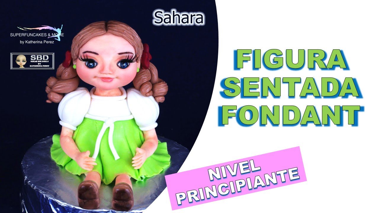 FIGURA SENTADA FONDANT - FACIL - HAZLO TU MISMA