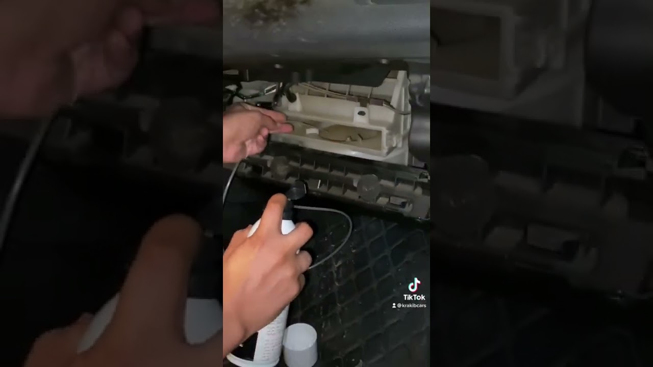 استخدام منتج بي جي BG منظف ثلاجة المكيف فيرجي كلين mitsubishiasx  #asx رابط #متجر_krakibcars بالوصف