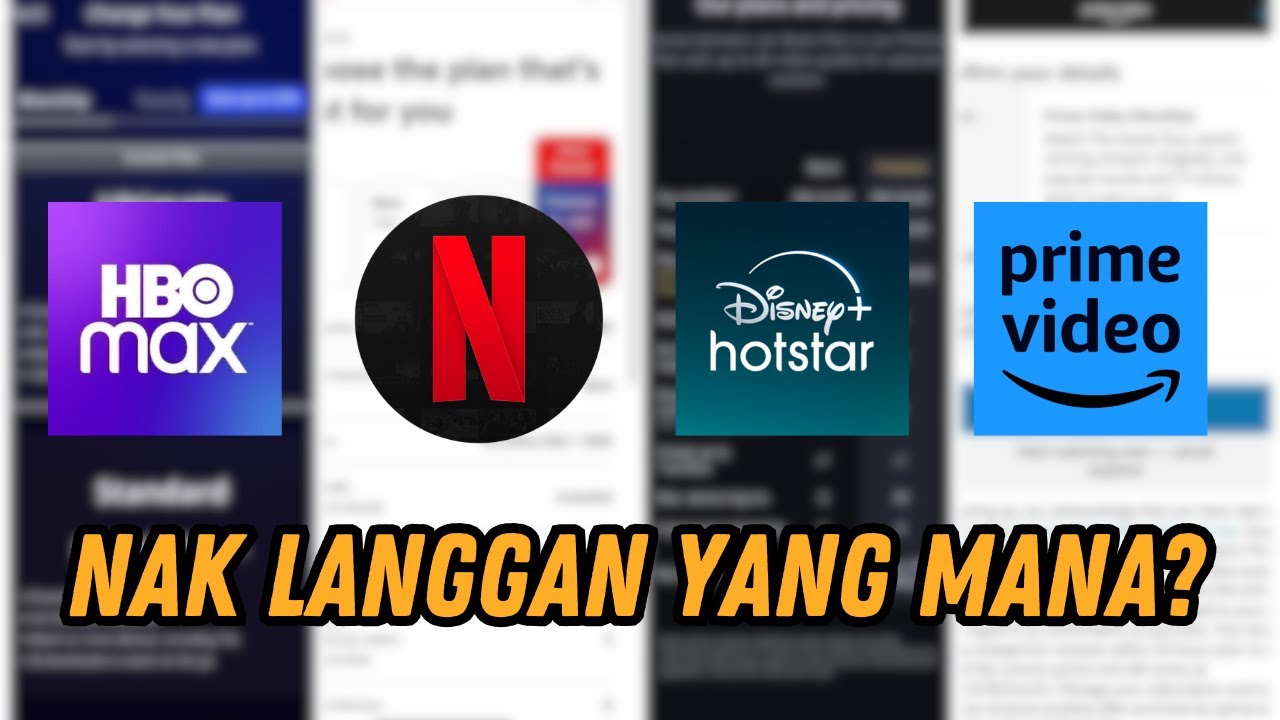 Perbandingan Servis Streaming di Malaysia: HBO Max vs Netflix vs Disney+ vs Prime Video