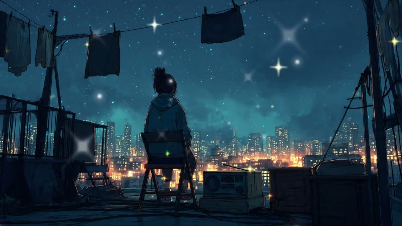Midnight Rooftop Radio 📻 Japanese Lofi [Tokyo Night Escape]