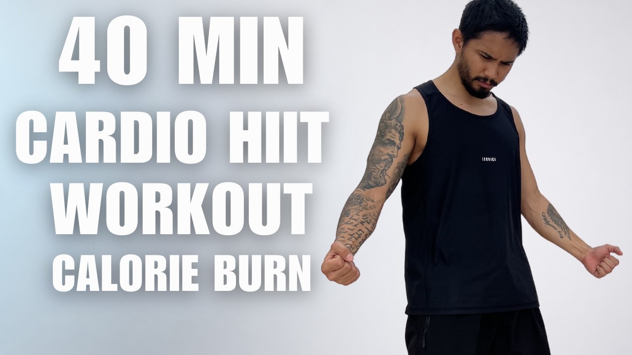 40 MIN INTENSE CARDIO HIIT 🔥 Full Body Fat Burning Workout (No Repeats)