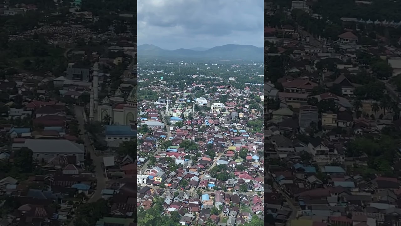 kota Pelaihari Tanah Laut yang indah dari ketinggian 500ft😍😍