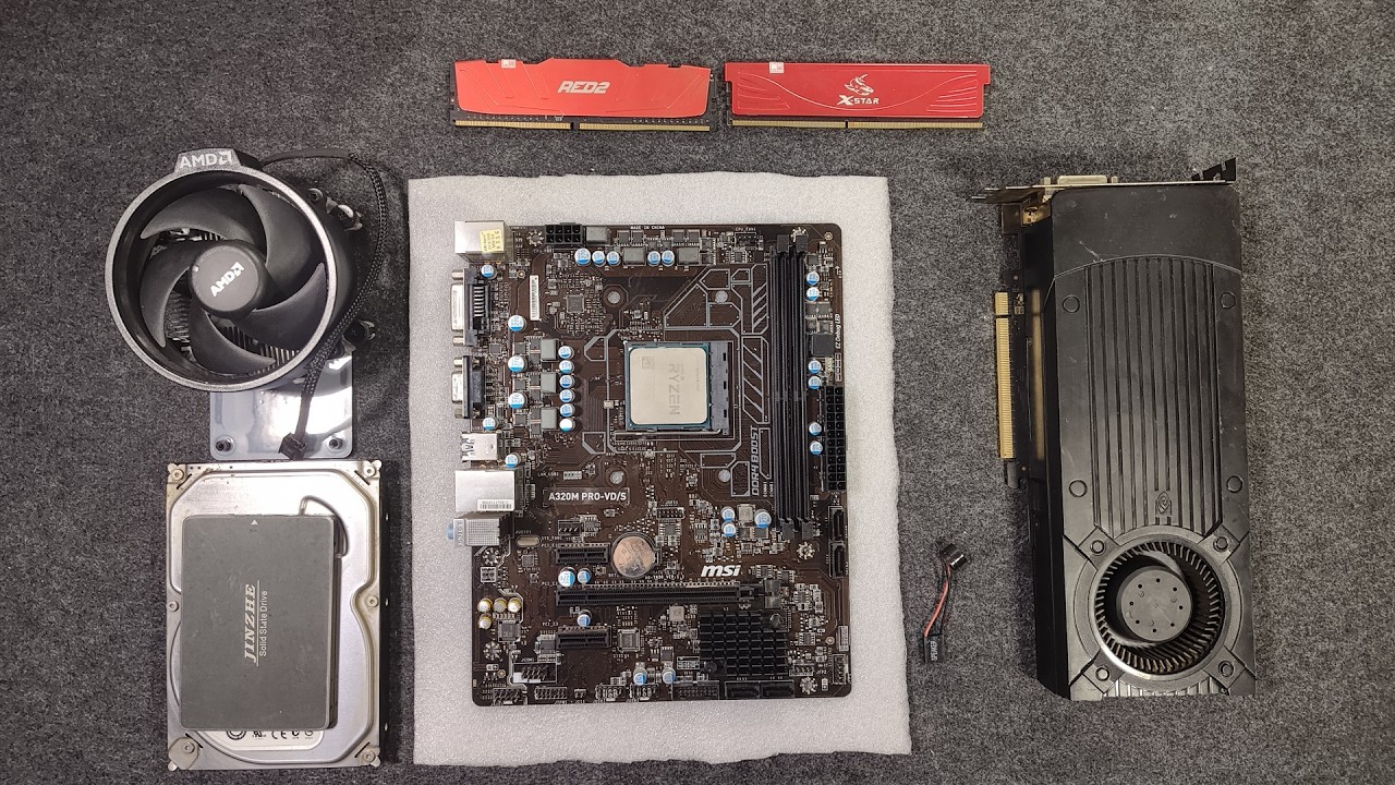 Ryzen 5 1400 & GTX 760 2GB $110 gaming PC build