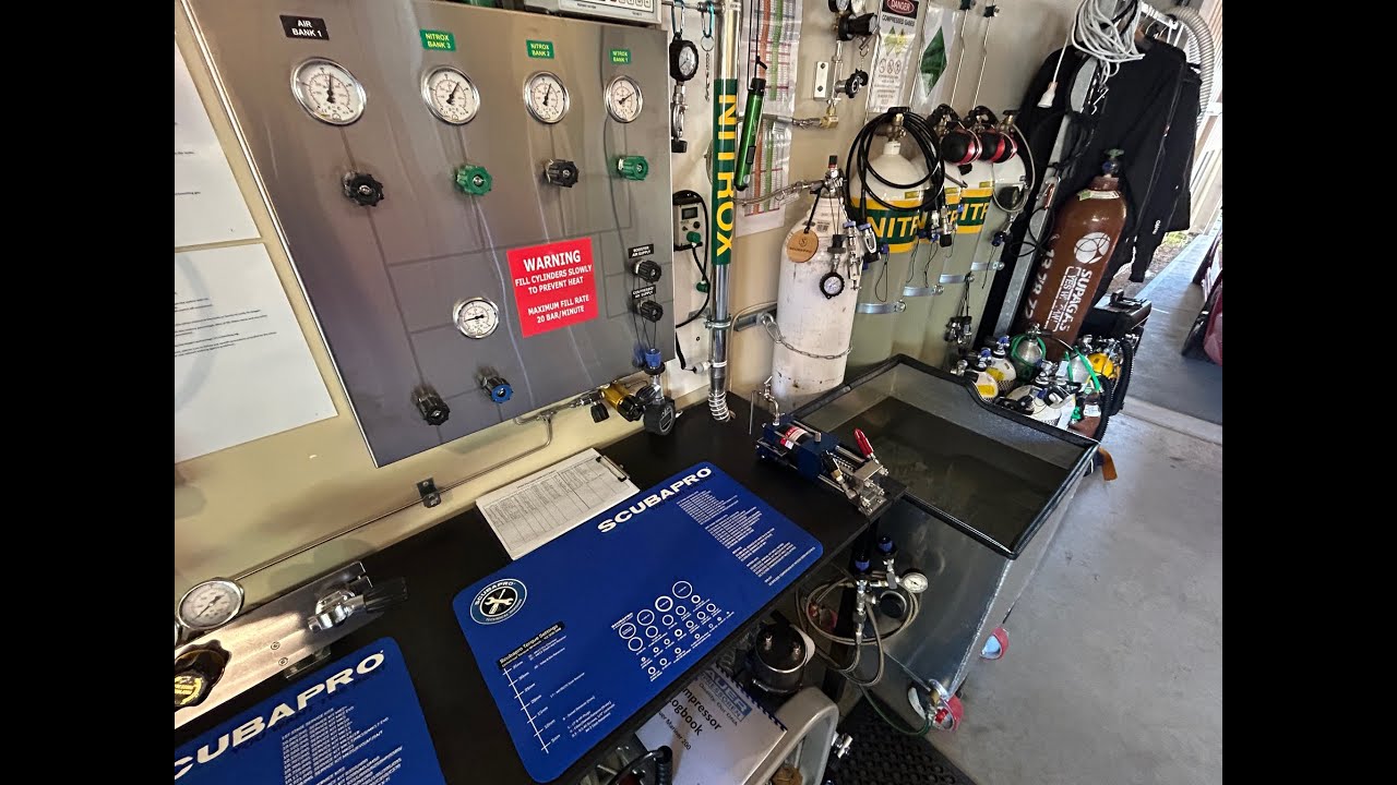 Inside my Scuba Fill Station at Home! | Air, Nitrox & Tech Diving Gas Blending Setup