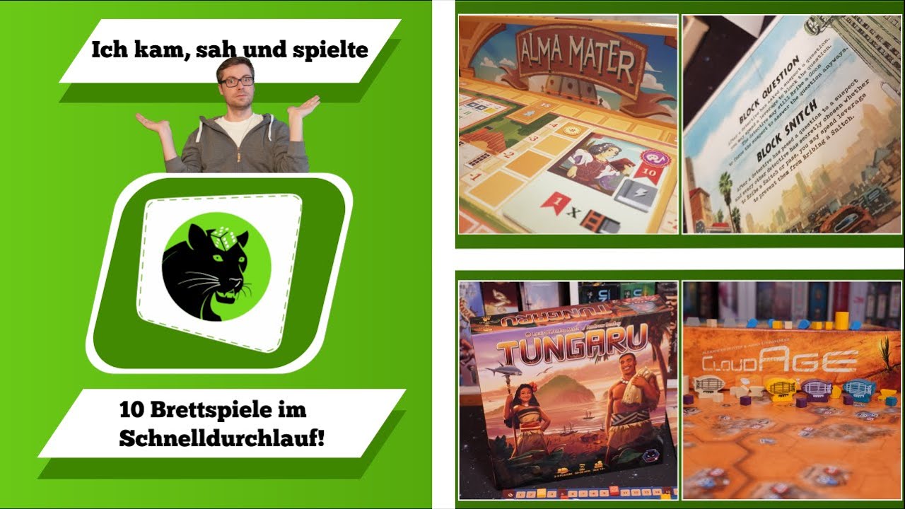 Ich kam, sah und spielte #3 - 10 gespielte Brettspiele im Schnelldurchlauf
