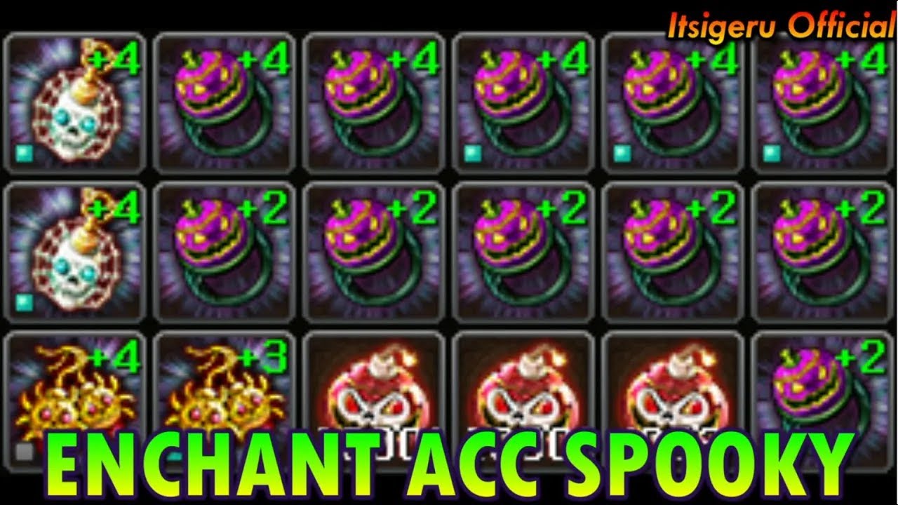 SPOOKY HALLOWEEN +5 !! - Enchant 60 Spooky Halloween Accessories | Atlantica Online