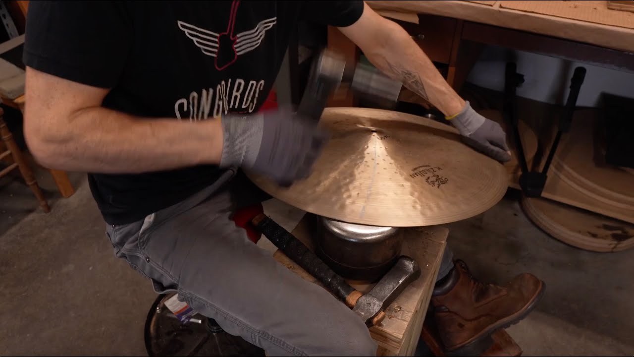 Modifying a K Con Ride Cymbal - Timothy Roberts Cymbals
