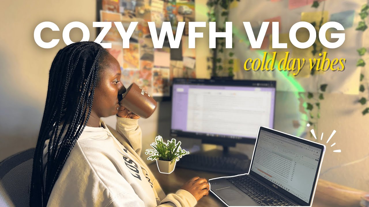 Quiet Remote Work Vlog | A Calm Productive Day at Home (No talking, No voiceover)