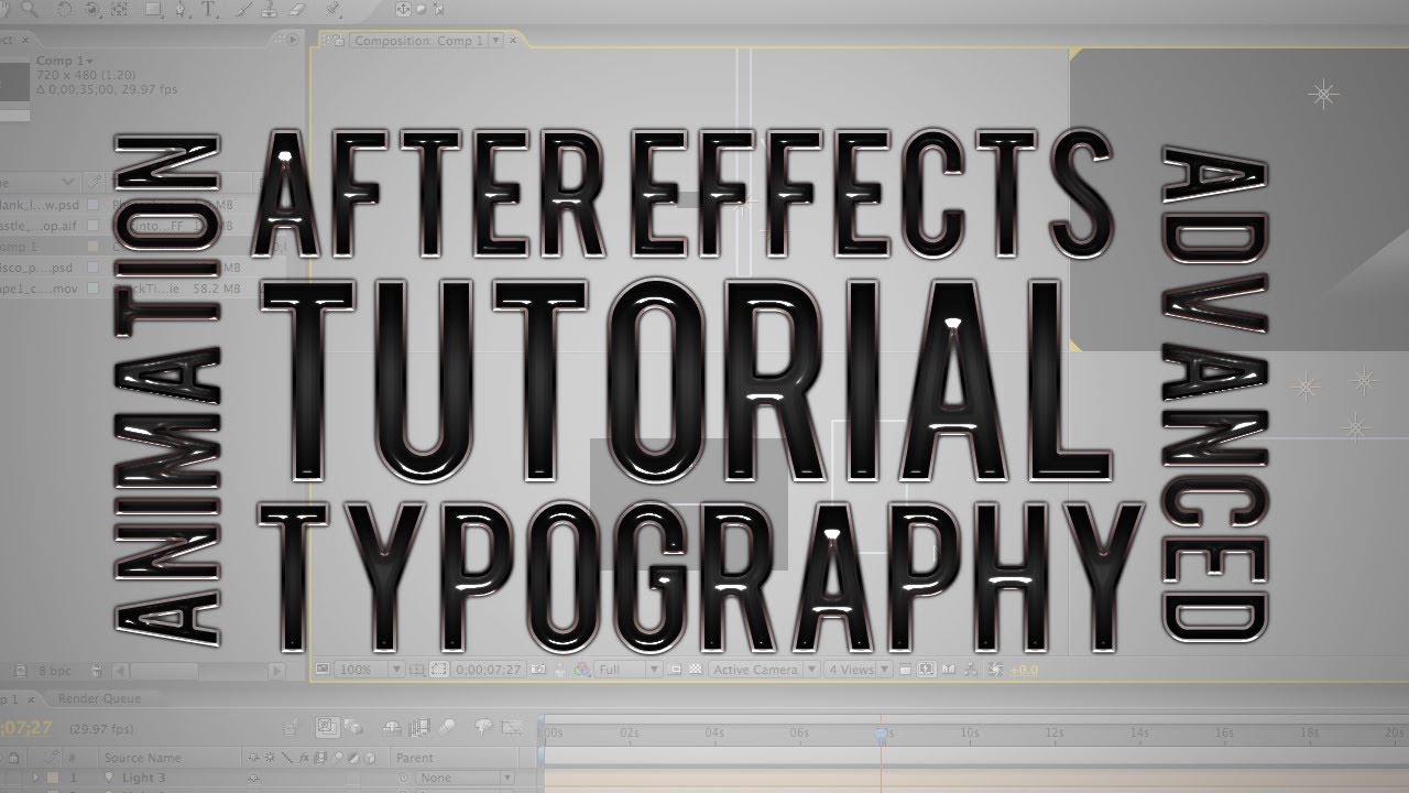 Typography Text Animation - After Effects