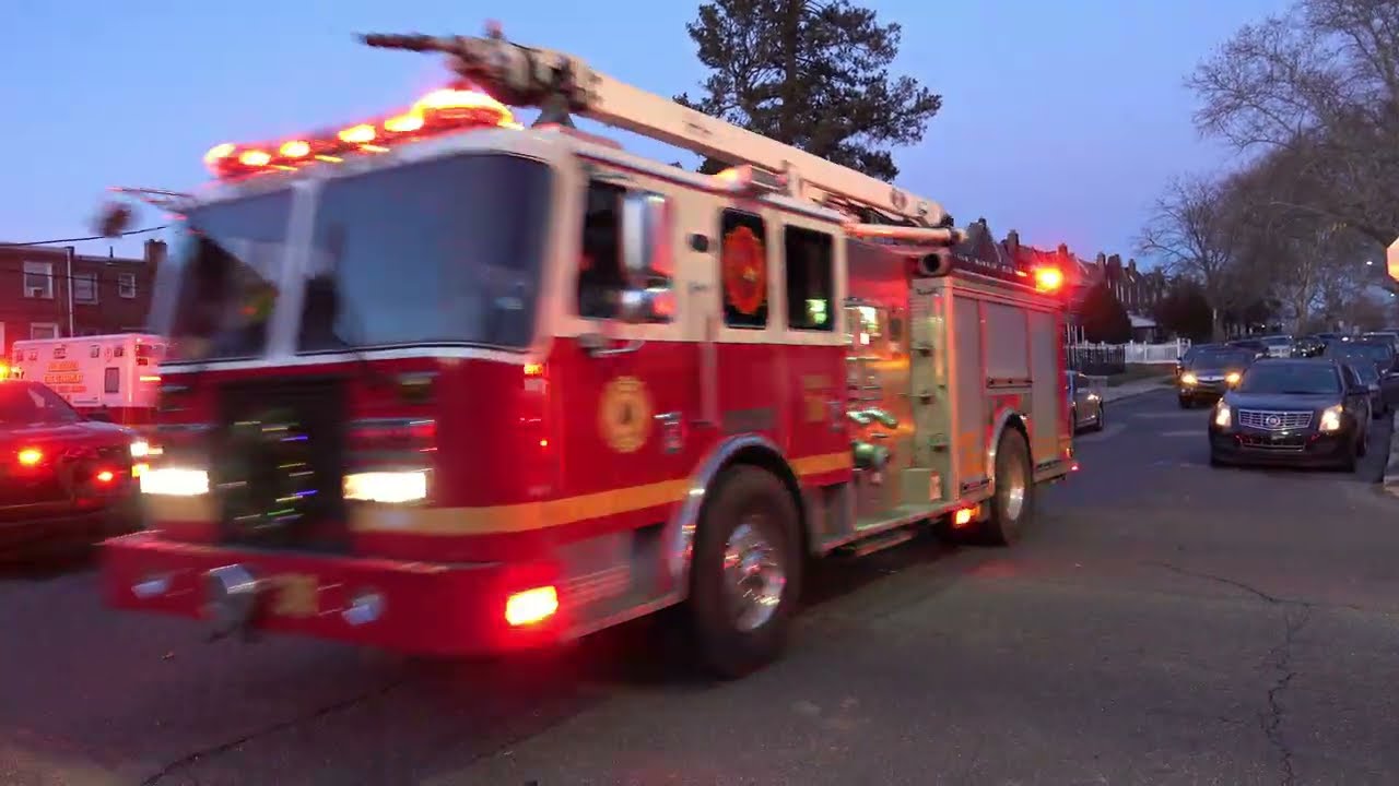 Philadelphia Fire Department Water Tower 38 Responding 