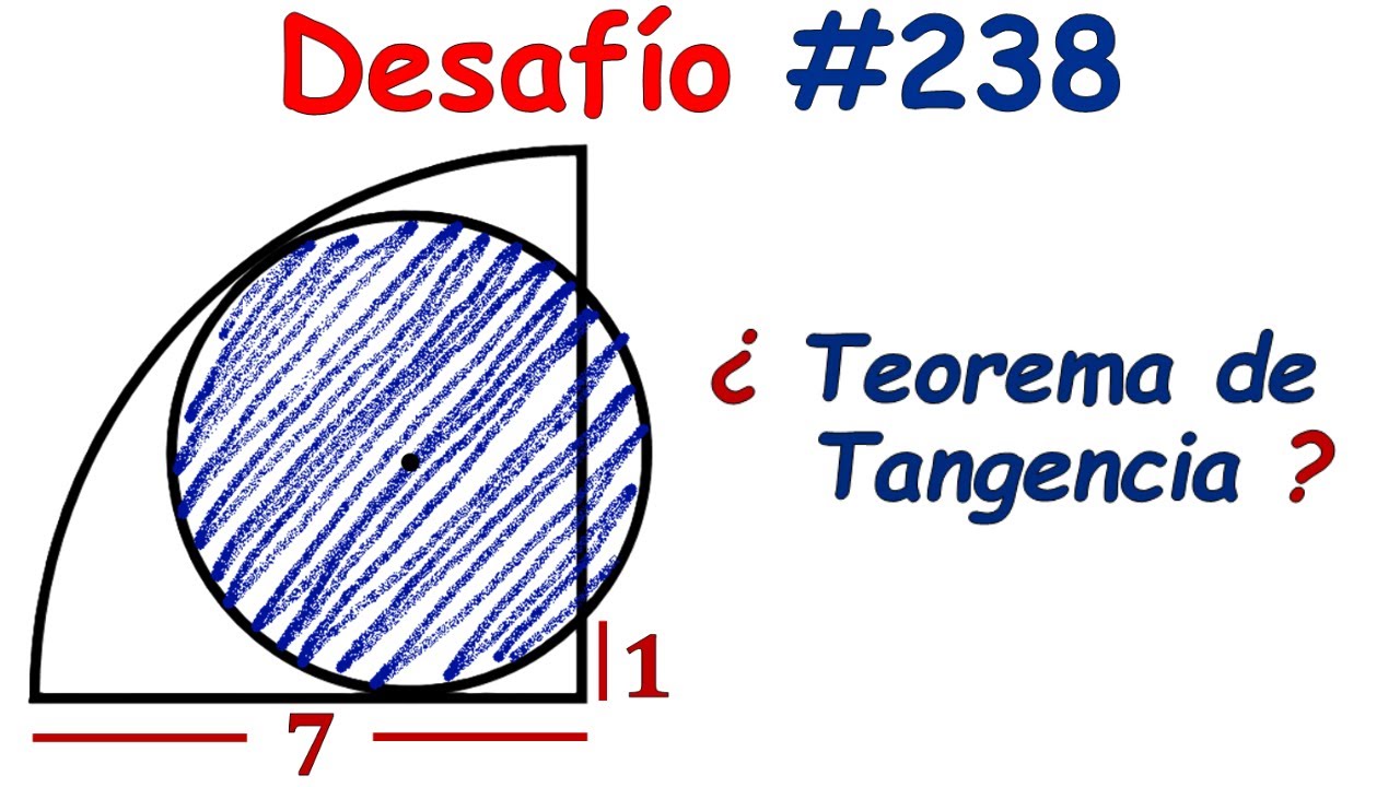 ¿ Sabes el Teorema de la Tangencia ? Apliquemos en este Impresionante ejercicio de Áreas Sombreadas