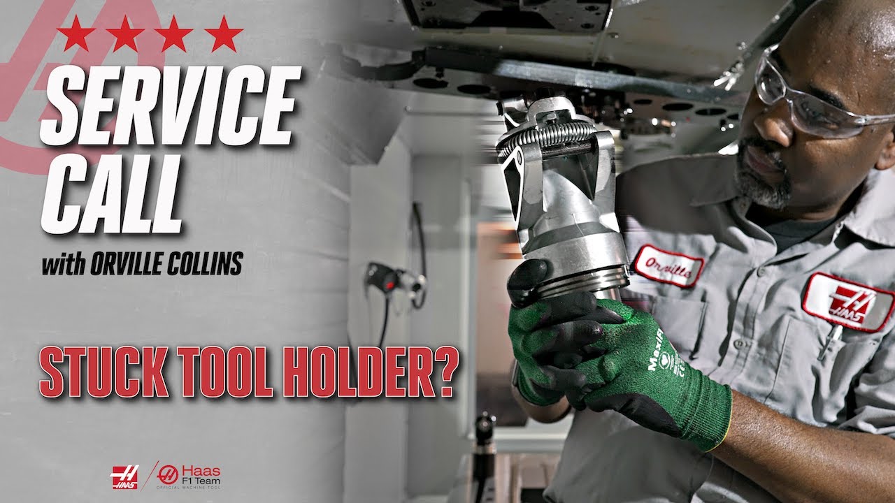Stuck Toolholder??? Orville Makes a Service Call - Haas Automation Service