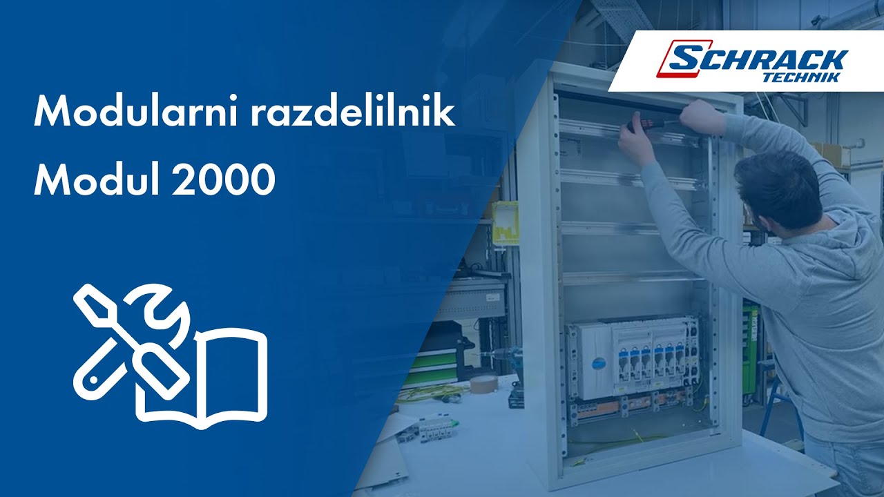 Sestavljanje nadometne izvedbe razdelilnika Modul 2000 | Schrack Technik