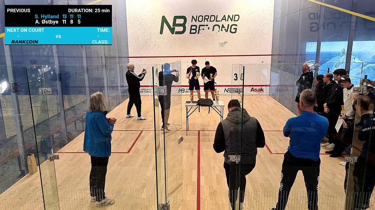 Court 3 - Bodø Squash Open Platinum🏆 - Rankedin