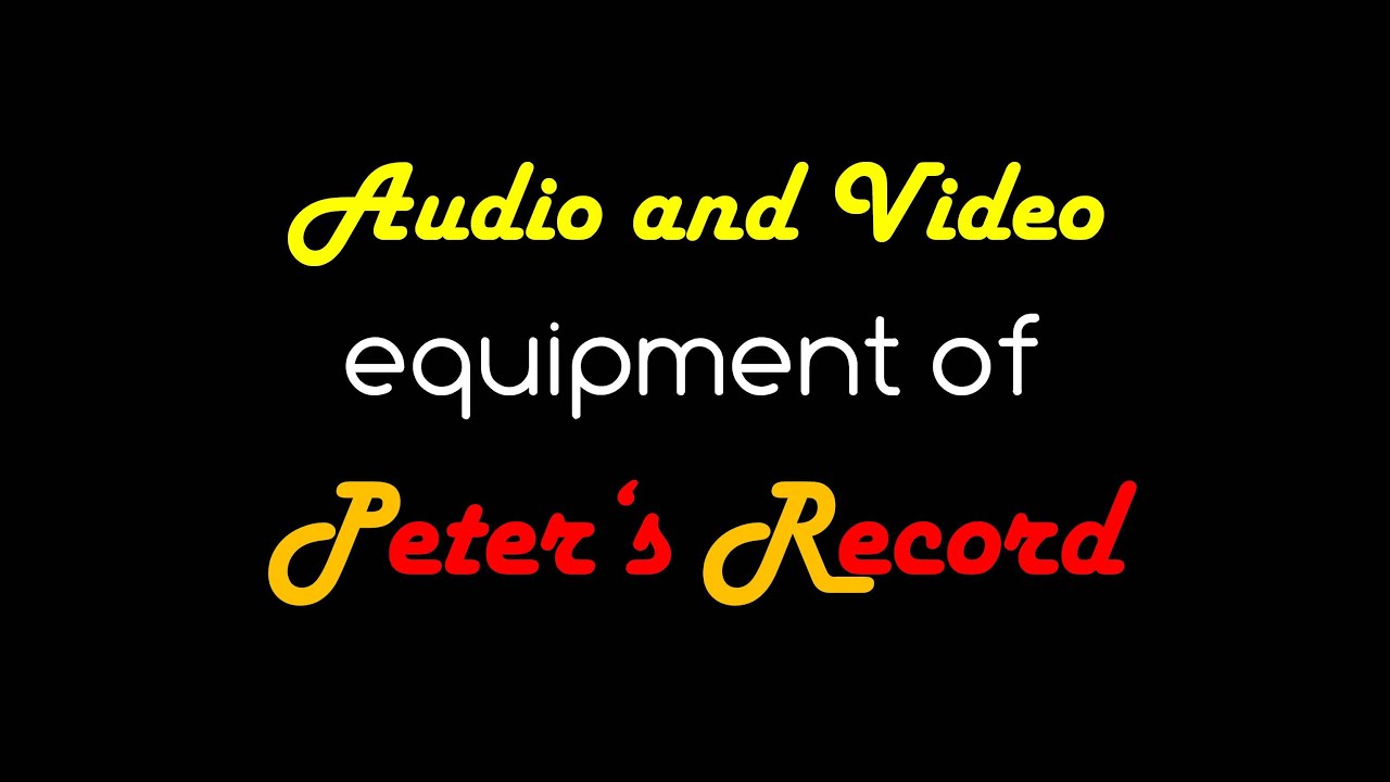 The Equipment of Peter's Record