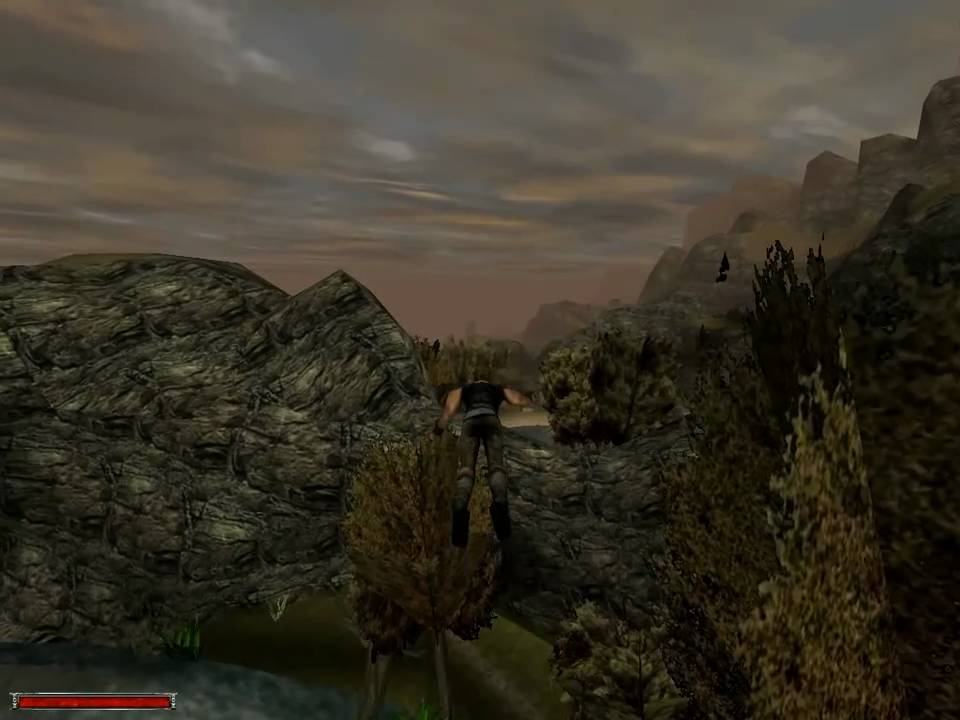 Gothic &mdash; Flying glitch (with acrobatics)