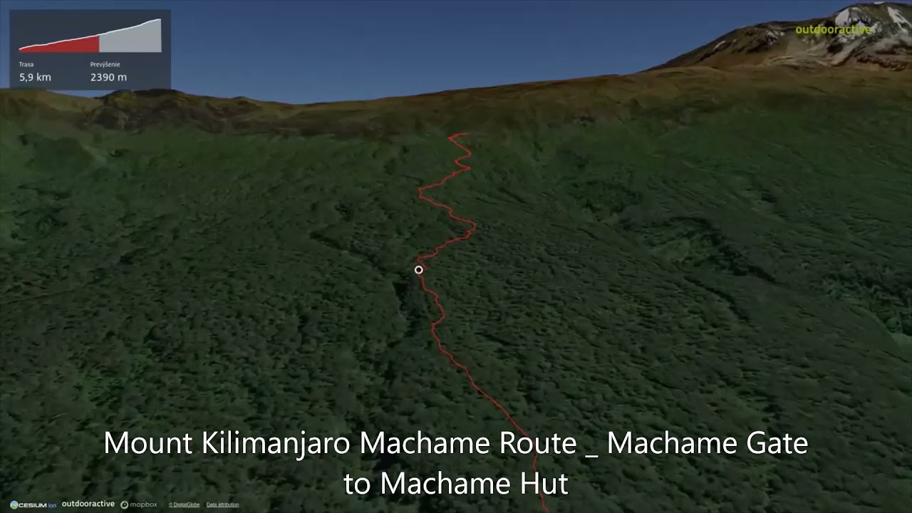 Mount Kilimanjaro Machame Route: Machame Gate to Machame Hut ∆ hiking trails