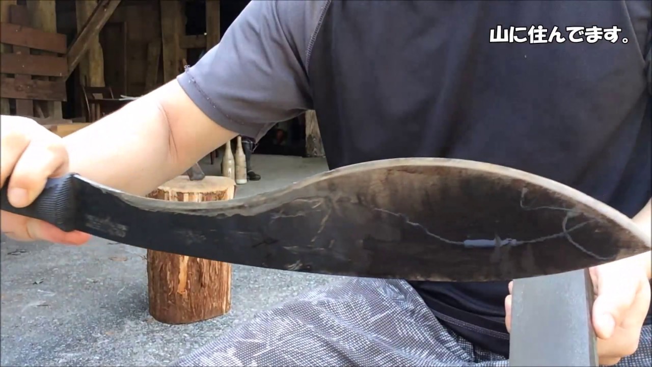 古民家暮らしで日常的に使う刃物　ククリマシェットと大型ナイフ　Cold Steel - Kukri Machete ＆GI　TANTO