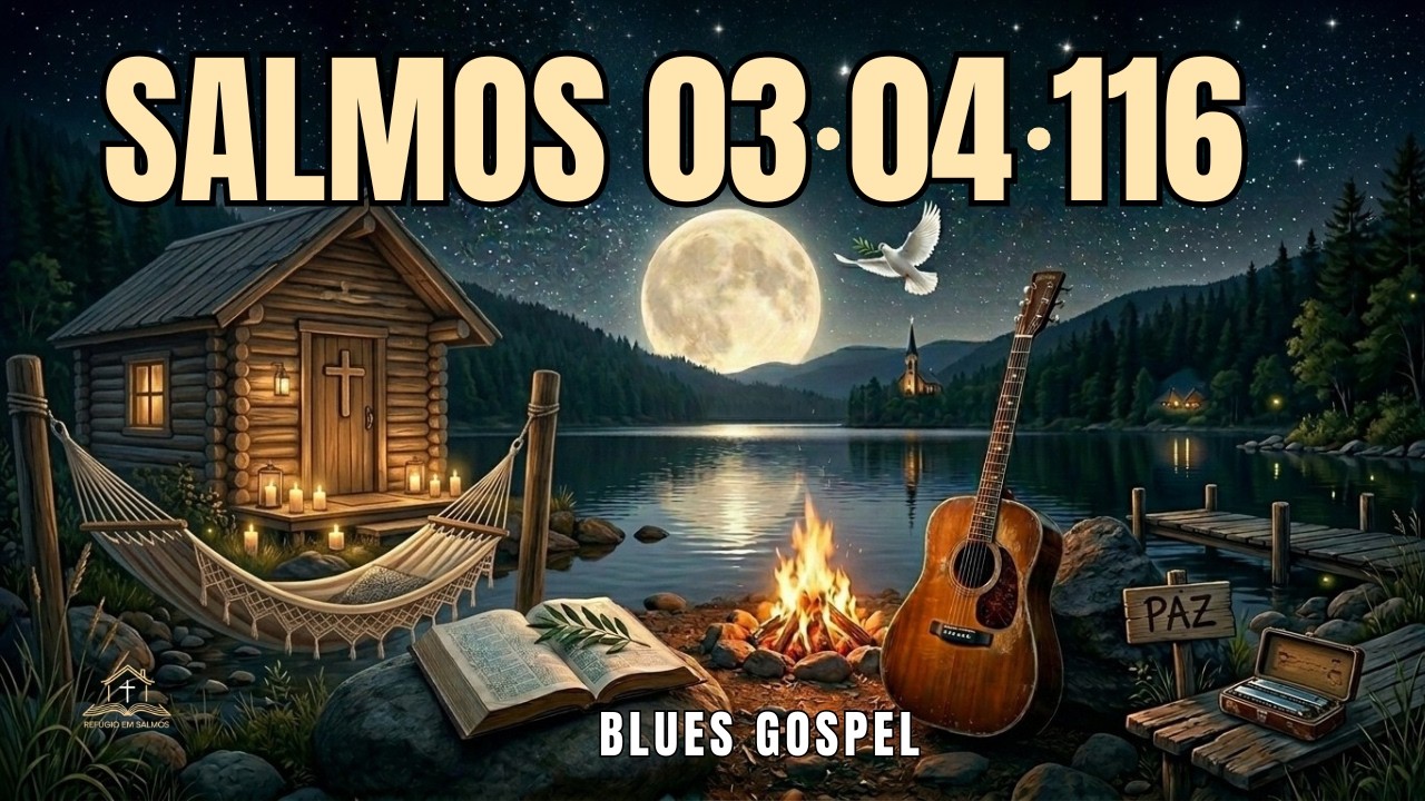 Salmos 3, 4 e 116 em Blues Gospel – Louvor para dormir em paz e renovar a fé.
