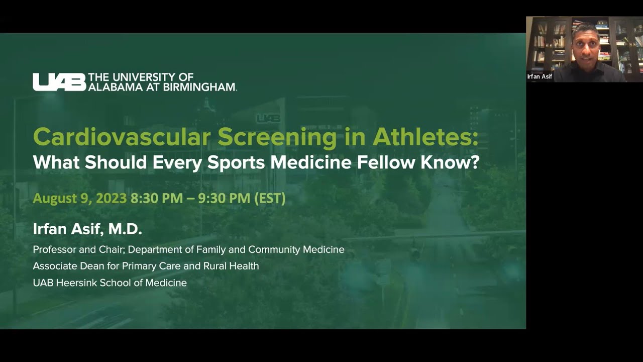 Cardiovascular Screening in Athletes | National Fellow Online Lecture Series