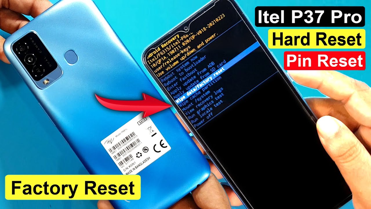 Itel P37 Pro Hard Reset | Itel P37 Pro (P681L) Pattern Unlock & Factory Reset |