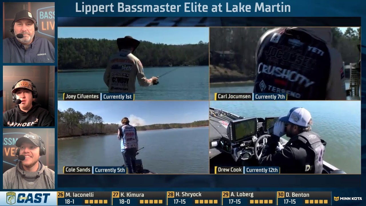 2026 BASS YouTube Live Cast - Bassmaster Elite Series at Lake Martin, AL - Halftime Show - Day 2