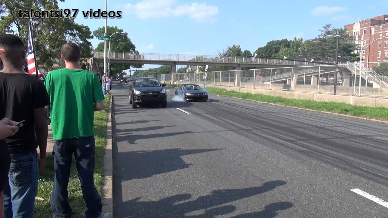 Burnouts, Drifting, & Crashing after a car show!!