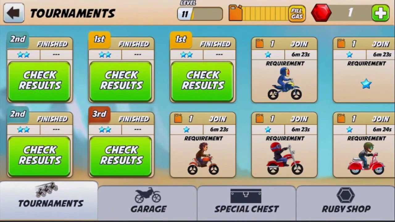 BikeRace: Tournaments Mode #1